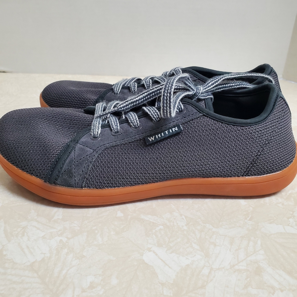 WHITIN Men's Charcoal and Rust Sneakers